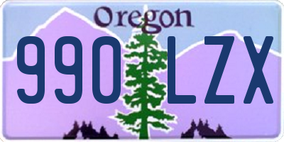 OR license plate 990LZX