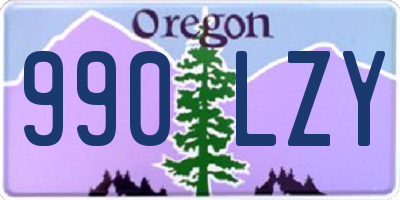 OR license plate 990LZY