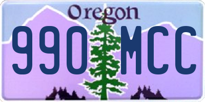 OR license plate 990MCC