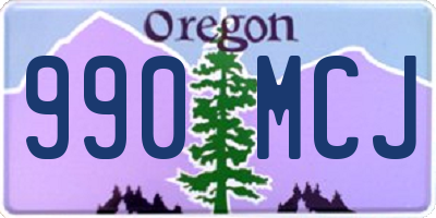 OR license plate 990MCJ