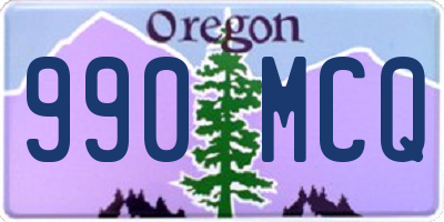 OR license plate 990MCQ