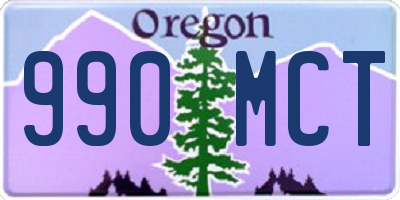 OR license plate 990MCT