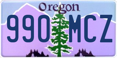 OR license plate 990MCZ