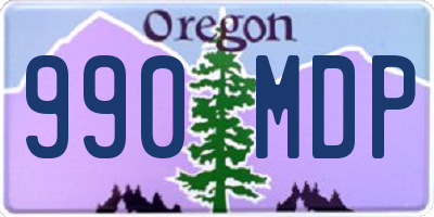 OR license plate 990MDP