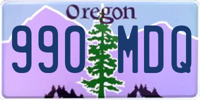 OR license plate 990MDQ