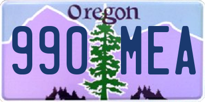 OR license plate 990MEA