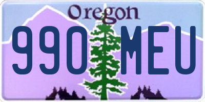 OR license plate 990MEU