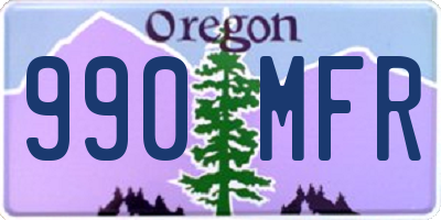 OR license plate 990MFR