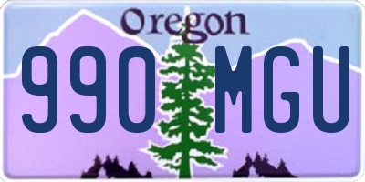 OR license plate 990MGU