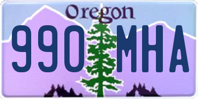 OR license plate 990MHA