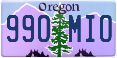 OR license plate 990MIO