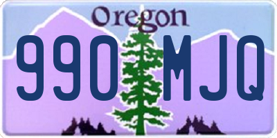 OR license plate 990MJQ