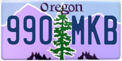 OR license plate 990MKB