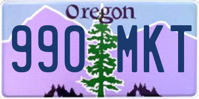 OR license plate 990MKT