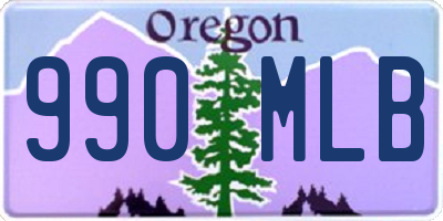 OR license plate 990MLB