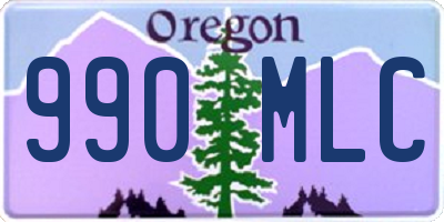 OR license plate 990MLC