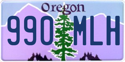 OR license plate 990MLH