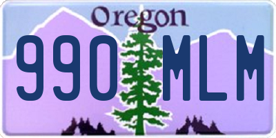 OR license plate 990MLM