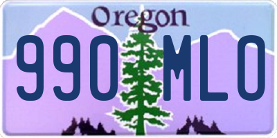 OR license plate 990MLO