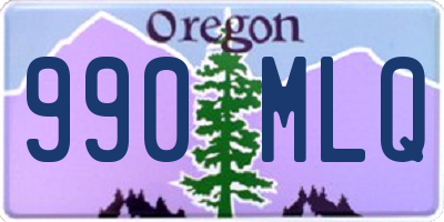 OR license plate 990MLQ