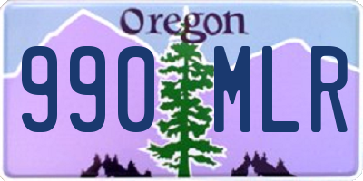 OR license plate 990MLR