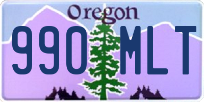 OR license plate 990MLT