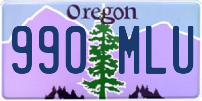 OR license plate 990MLU