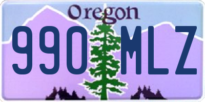 OR license plate 990MLZ