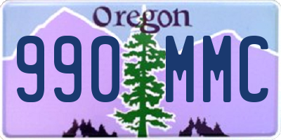 OR license plate 990MMC