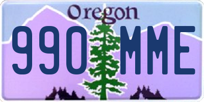 OR license plate 990MME