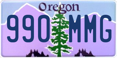 OR license plate 990MMG