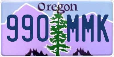 OR license plate 990MMK