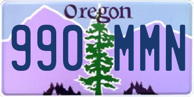 OR license plate 990MMN