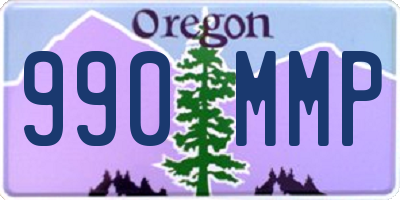 OR license plate 990MMP