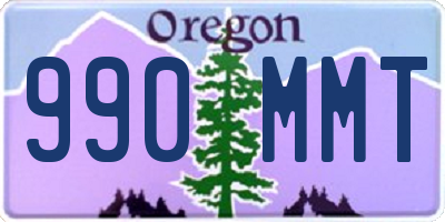 OR license plate 990MMT