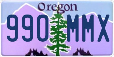 OR license plate 990MMX