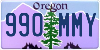 OR license plate 990MMY