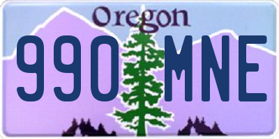 OR license plate 990MNE