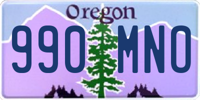 OR license plate 990MNO