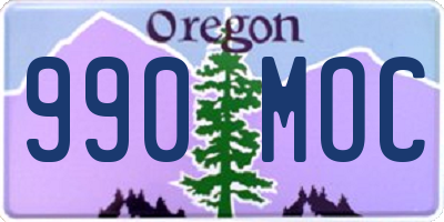 OR license plate 990MOC