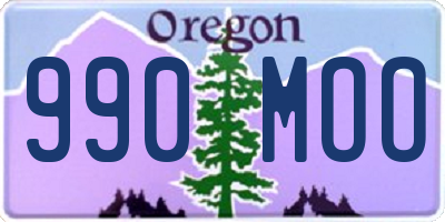 OR license plate 990MOO