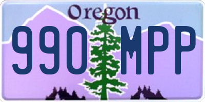 OR license plate 990MPP