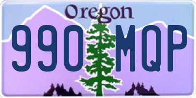 OR license plate 990MQP