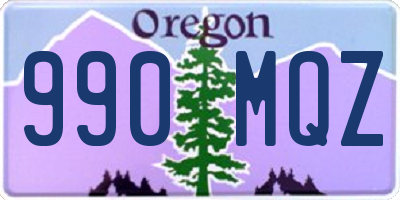 OR license plate 990MQZ