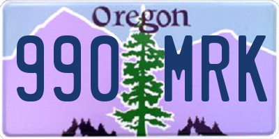 OR license plate 990MRK