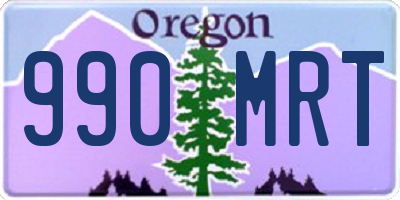 OR license plate 990MRT