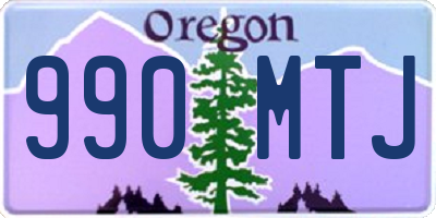 OR license plate 990MTJ