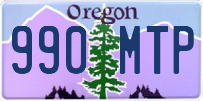 OR license plate 990MTP