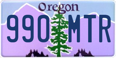 OR license plate 990MTR