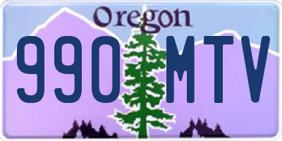 OR license plate 990MTV